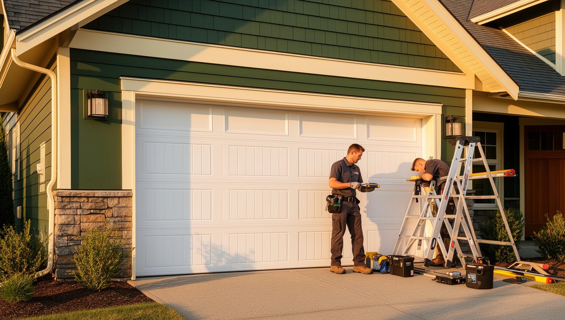 Professional garage door installation by Garage Door Keizer - showing a modern insulated garage door
